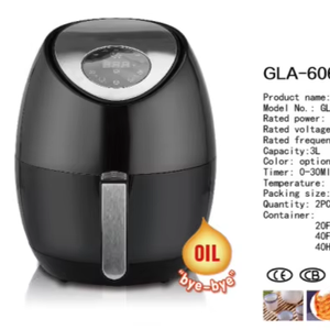 <span class=keywords><strong>Friteuse</strong></span> à air ronde HOT / Poêle à frire avec panier Capacité 4,1-5L Panier à frire de 3,2L Contrôle numérique 1001-1500W - Product Image 1