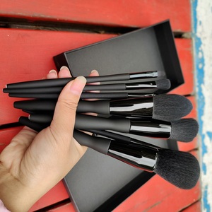 Maange-ensemble de pinceaux de maquillage, brosses de luxe <span class=keywords><strong>sexy</strong></span>, diamant noir, avec logo privé, boîte, vente en gros, 9 pièces, - Product Image 5