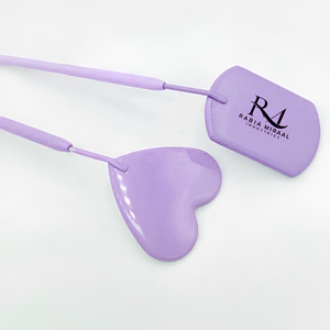Stainless Steel Eyelash Extension Checking <b>Mirror</b> Customized Heart Shape And <b>Square</b> Lash <b>Mirrors</b> Purple Powder Color - Product Image 1