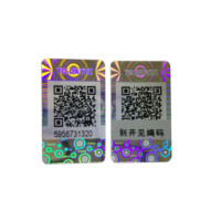 Personnalisé auto-adhésif étiquette hologramme autocollant avec Code Qr code à barres