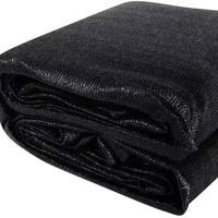 JARING PENEDUH HITAM 2X50M Penutup Pelindung Matahari untuk Luar Ruangan 150GSM