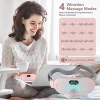 Ceinture de massage électronique vibrante pour le ventre et les règles avec compresse chaude pour soulager les douleurs menstruelles
