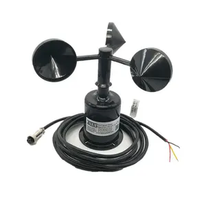 3 Cup DC 12V 24V Wind Speed Anemometer Sensor 4-20mA out Weather Station Sensor Transmitter