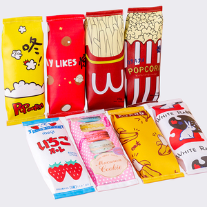wholesales creative pencil case cute school stationery pouch kids cartoon popcorn French fries pencilcase