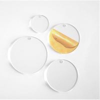 Cercles Acryliques Découpe Laser Personnalisée, Disques Vierges Ronds en Plexiglas Transparent avec Trou