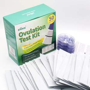 Carte de prédiction d'ovulation en une étape de haute précision 50 grands paquets bandelettes de test LH à usage domestique pour l'urine pour la détection de la grossesse - Product Image 1