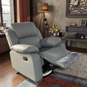 <span class=keywords><strong>Poltrona</strong></span> Reclinabile in Pelle di Lusso Pieghevole, Sedia a <span class=keywords><strong>Dondolo</strong></span> Manuale per Camera da Letto e Appartamento - Product Image 1