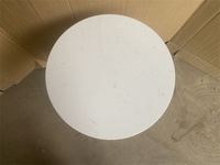 Table basse moderne en métal doré à prix avantageux, ensemble de 2 pièces pour salon, plateau rond en marbre, table d'appoint pour le thé