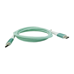 Pd100w nylon bện nhanh sạc cáp 20V 5A Type-C Cáp dữ liệu hợp kim kẽm USB3.1 3.2 <span class=keywords><strong>USB</strong></span>-C tương thích máy in máy tính <span class=keywords><strong>USB</strong></span>-C - Product Image 3
