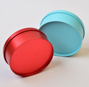 Scatola di latta del metallo della torta del biscotto delle scatole di latta rotonde del biscotto su ordinazione vuoto del commestibile dell'<span class=keywords><strong>oro</strong></span> - Product Image 4