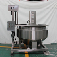 Marmite mélangeuse basculante à vapeur à double enveloppe FS pour la transformation alimentaire, en acier inoxydable 304, entièrement automatique, multifonction, grande capacité