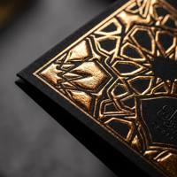 Carpeta de Presentación Corporativa de Lujo en Papel Dorado A4, Carpeta de Archivo de Documentos Empresariales Personalizada de Primera Calidad con 2 Bolsillos