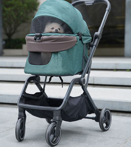 थोक हल्के ऑटो-फोल्डिंग 4-पहिया पालतू कुत्तों के लिए बिल्लियों के लिए आउटडोर यात्रा - Product Image 4