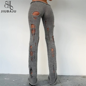 Sexy Ripped Leggings - Trendy Denim Clothing for Women