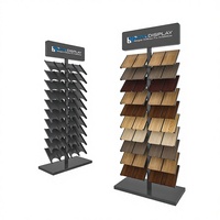 Support d'exposition personnalisé pour parquet en bois dur, stratifié, échantillons de pierre, marbre, carrelage céramique, 10 étages, étagère en métal