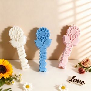 Moule à gâteau en silicone en forme de tournesol et de rose pour la Saint-Valentin, décoration DIY, UNIMOUND LFM-216, compatible lave-vaisselle - Product Image 5