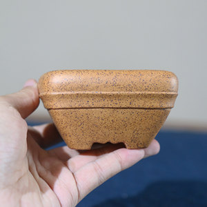 Maceta Cuadrada de Zisha para Bonsái, Hecha a Mano con Arcilla Su Ling Jiangpo, para Escritorio - Product Image 4