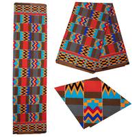 Kain Brokat Afrika Dua Sisi Tenun 100% Poliester untuk Pakaian & Produksi Kerajinan Tangan DIY