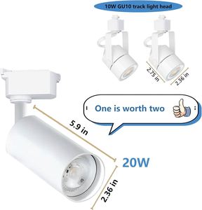 Luz LED COB de Riel Ajustable de 360 Grados, Moderna, Comercial, para Interiores, de 12W, 20W, 30W, 40W, CRI 80, 30000 Horas de Duración, de Aluminio - Product Image 4