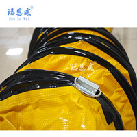 Conduit d'air flexible en PVC à structure monobloc de 100 mm à 1500 mm avec sac