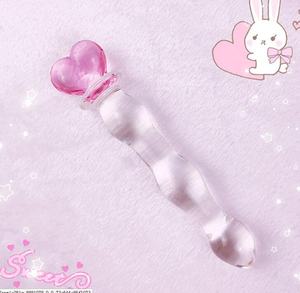 Corazón de cristal en forma de palo magia bar G-punto parte trasera masaje palo mujer hombre anal enchufe trasero orgasmo máquina de sexo (rosa) - Product Image 6