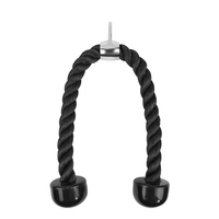 Accessoires pour machine d'exercice à câble pour triceps, système de poulie avec mousqueton en caoutchouc et option de logo personnalisé