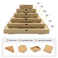 Boîtes à pizza en carton ondulé écologiques, recyclables et biodégradables avec impression dorée, boîtes rigides personnalisables pour l'emballage alimentaire