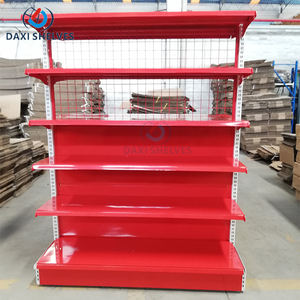 Уникальные стеллажи для супермаркетов, двусторонние сетчатые полки для супермаркетов - Product Image 5