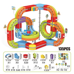 Bloques de Construcción Magnéticos OEM al por Mayor, Set de Vías de <span class=keywords><strong>Tren</strong></span>, <span class=keywords><strong>Tren</strong></span> Eléctrico Mágico 3D DIY, Juguete Educativo STEM - Product Image 6