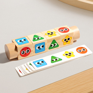 Juguete educativo <span class=keywords><strong>Montessori</strong></span> para niños, cubos giratorios <span class=keywords><strong>de</strong></span> madera, bloque a juego, juguete para niños, coordinación mano ojo, bloques <span class=keywords><strong>de</strong></span> madera, juguete - Product Image 3