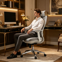 Silla Ejecutiva Ergonómica Moderna de Alta Calidad, Todo en Uno, para Personal Administrativo
