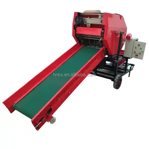 Professionele Alfalfa Mini Ronde Kuilvoer Verpakkingsmachine/Vers Stro Wrap Stretch Film Balenpersmachine Te Koop