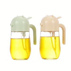 Pulvérisateur d'huile multifonctionnel 2-en-1 en verre pour cuisine, flacon pulvérisateur d'huile d'olive, distributeur de vinaigre, vaporisateur 2-en-1 pour la cuisson - Product Image 1