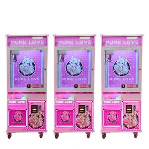 Coin-operated pink Heavy <b>Machine</b> <b>Claw</b> Filling Toy <b>Machine</b> Toy <b>Arcade</b> Game Crane With a Ticket Receiver - Product Image 1