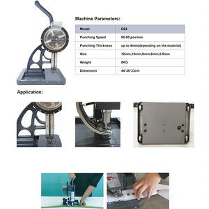 Machine à poinçonner les œillets automatique à haute efficacité pour rideaux/bannières/cuir/vêtements - Product Image 5