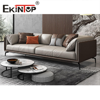 Ekintop - Ensemble de canapés modulaires de haute qualité pour bureau, canapé de réception en cuir, mobilier de bureau, canapés