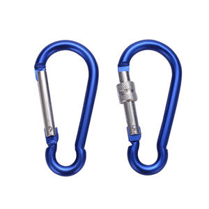 Aluminum Gourd Shape Carabiner Lockable Keychain Outdoor Portable Multi Functional Spring <b>Hook</b> Sports Use - Product Image 4
