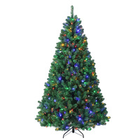 Nouvelle Arrivée Arbre de Noël en Pin LED de Haute Qualité à Brancher 1.5M/1.8M/2.4M/2.7M Décoration Extérieure Maison & Fêtes
