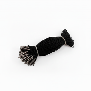 Kimspp Mupin Silholi etichette indumento punta nera + corda nera circa 100 pezzi di Tack gancio di marca stringhe spilla - Product Image 1
