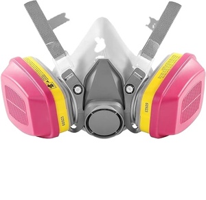 Masker Gas pelindung wajah, <span class=keywords><strong>Respirator</strong></span> setengah wajah dapat digunakan kembali dengan Kit 7-in-1 untuk merokok masker Gas kimia - Product Image 2