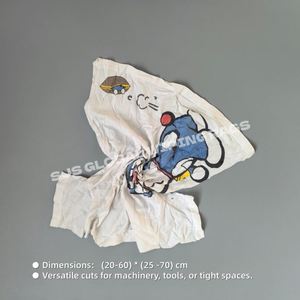 Trapos de Limpieza Industriales de Algodón de Alta Calidad, Trapos Económicos de Camiseta Blanca Estampada para Limpiar Equipos de Taller - Product Image 3