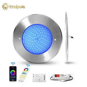 Sản xuất chuyên nghiệp IP68 45 Wát RGB Slim Flat 316ss Dưới Nước Đèn LED hồ bơi ánh sáng cho piscina đèn