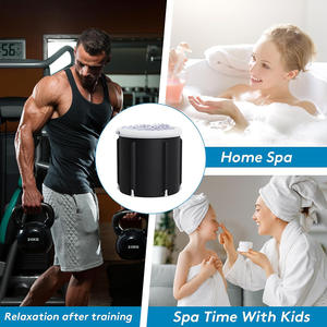 Baignoire glacée portable <span class=keywords><strong>pour</strong></span> la récupération <span class=keywords><strong>de</strong></span> thérapie des athlètes Baignoire plongeante froide Baignoire gonflable Sauna <span class=keywords><strong>Spa</strong></span> Baril chaud et froid avec <span class=keywords><strong>couvercle</strong></span> - Product Image 6