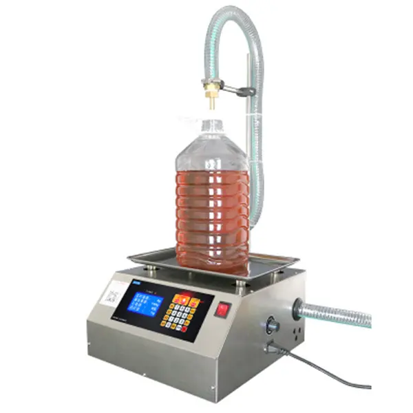 intelligent automatic weighing liquid lube lubricant oil engineer oil filling machine