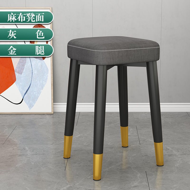 Latex version (thickened black and gold legs) gray linen