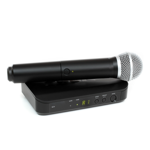 Micrófono de Mano Profesional UHF de 2 Canales BLX24 BLX4 BETA58A con Conector XLR para Iglesia, Karaoke y Canto - Product Image 1
