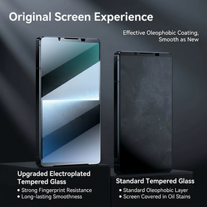Protection d'écran en verre trempé à colle intégrale pour Sony Xperia 1VIII 1VII 1VI 1V 10 VII 10 VI 5 IVHD, film de couverture complète 2.5D à bords incurvés - Product Image 4