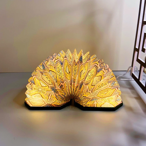 Premio genuino stampa fisarmonica libro Mini lampada di lusso IP di marca regalo per l'applicazione della camera <span class=keywords><strong>da</strong></span> letto - Product Image 2