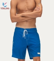 Shorts de bain imprimés pour hommes, taille élastique avec cordon de serrage, poches latérales, pour la plage et le surf