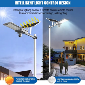 4G tất cả-trong-một Camera CCTV ánh sáng đường phố năng lượng mặt trời cho bãi đậu xe IP65 600W ứng dụng điều khiển năng lượng mặt trời dẫn ánh sáng đường phố với máy ảnh - Product Image 4